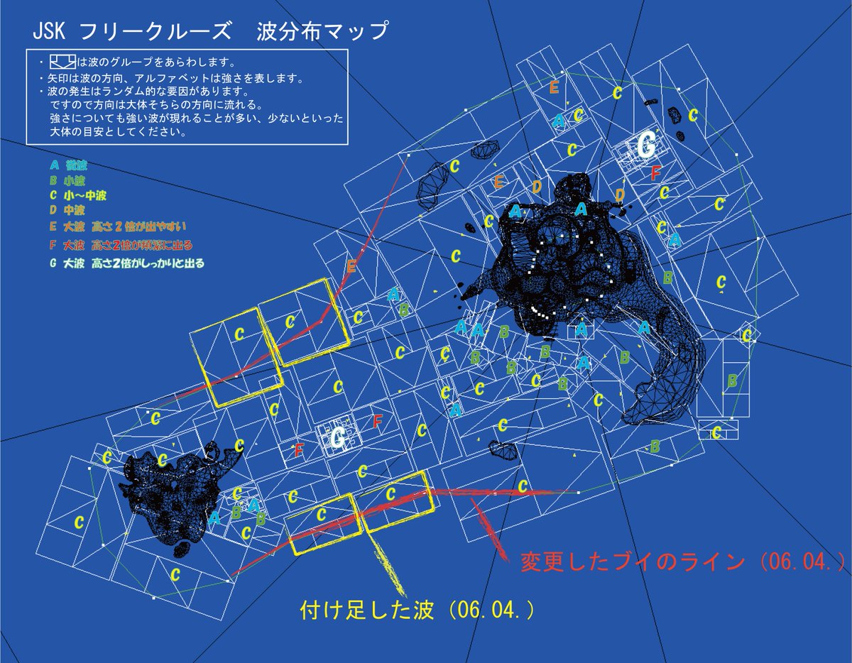 Diagrams and labeled maps used for the Wii Sports Resort flying minigame!
