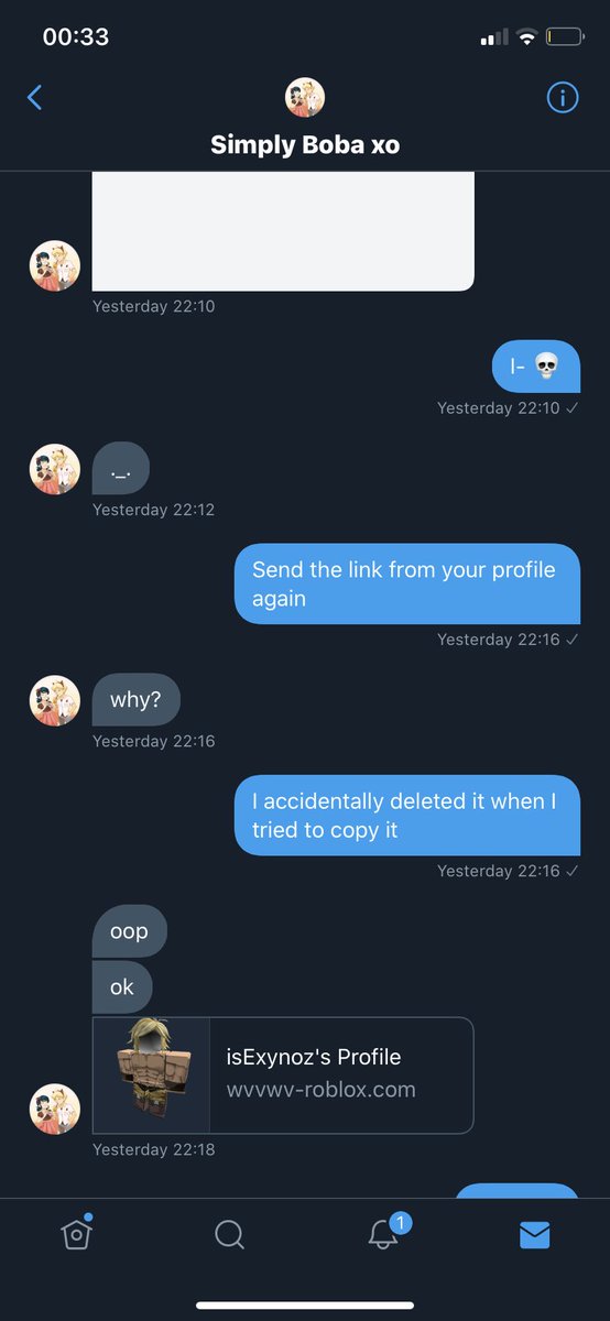 Brii On Twitter Yall Be Careful I Almost Got Hacked By Simplybobagirlx We Were Supposed To Trade So She Sent Me A Link To Friend Her I Logged Into My Account - hacking my friends roblox account changing her password