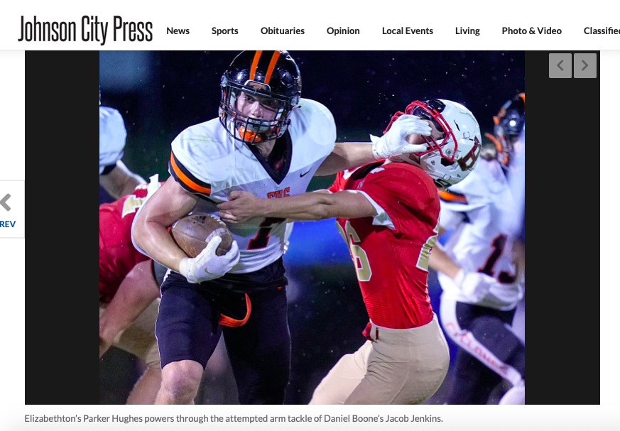 JacobJenkins21's tweet photo. Weird. Who can say they were on the front page of the sports section AND on the evening news on the same day for two different reason? (And I did make that tackle BTW) https://t.co/kET86HNPoq