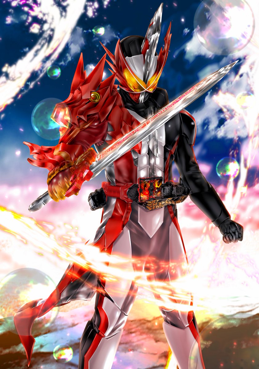 1boy weapon male focus sword tokusatsu armor solo  illustration images