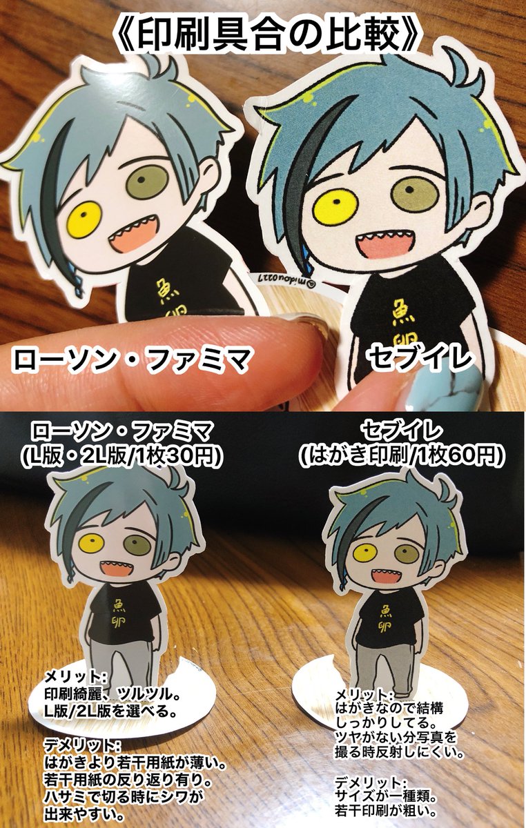 Midou 1 8ｲﾝﾃ 4号館ka ちびオクタ ちびフロ ネップリ登録しました セブイレは備付けはがき ローソン ファミマはl版 2l版でお迎えください はがきとl版 2l版はそれぞれ用紙 印刷の質が異なりますのでお好みでネップリして