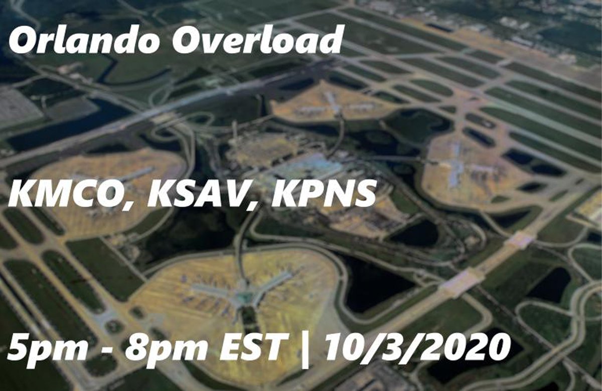 SimverseDiscord's tweet image. 10.03.2020 at 2100z

Join us with 3 fully staffed airports including Orlando, Savannah, and Pensacola. Most of the traffic will be focused on Orlando with 2 other airports to fly to. Grab your beach towels and masks and get ready for an amazing event.
#avgeek #fsatc #fs2020 #fsx
