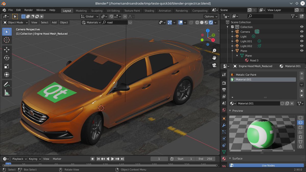 andradesandro's tweet photo. Lots of fun around here preparing things for the #Qt Marathon 😉 #Automotive #ComputerGraphics #3D #3Danimation #uidesign #Blender3d #cpp #QtQuick3D https://t.co/RDE9HvDAwx