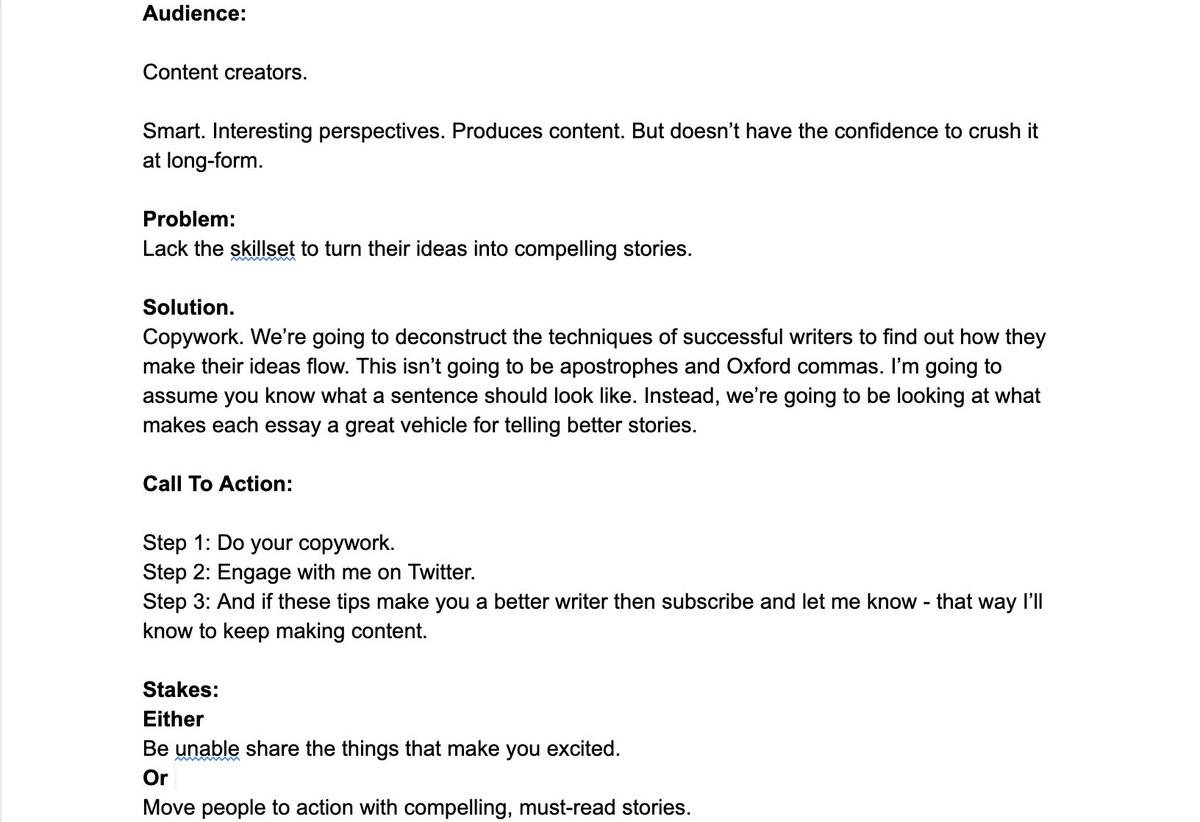So with no experience whatsoever, how'd I do it?Script: Risk #1 was making a bloated script. To keep me on track I created an outline with notes on my audience. I'd refer to this whenever I felt like I was blabbering.