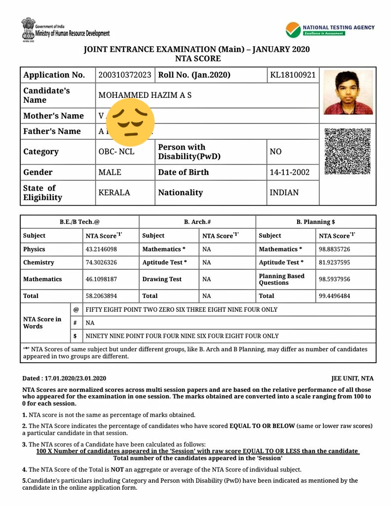 A JEE Main aspirant scores 99.44 percentile but is helpless as he is being asked to submit CBSE marksheet, wherein he got compartment by just 2 marks. Should his JEE achievement go waste? @cbseindia29 have a look at @MohammedHazim11's concern #CBSECompartmentExam2020 #JEEMains