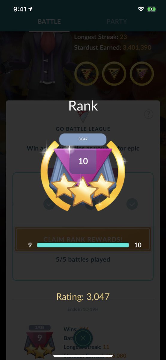 FrostFire14's tweet photo. I did it!!!! RANK 10! I had 6 sets today and started at 2779 (had one saved from yesterday) from the help of @its_scientiste @DesjardinsDylan KoroshiyKi Sven SuperScienceSensei and others I managed to go 4-1 x 4, 1-3-1 and then a 5-0 to get me there. #Battlers #GirlsThatPvP 🥳 https://t.co/HNzbVUisJb