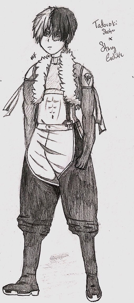 I drew Todoroki in Sting’s outfit, I don’t have the ability to do digital art but enjoy 💜 #FT #MHA #TodorokiShouto #StingEucliffe #art #BNHA #FairyTail