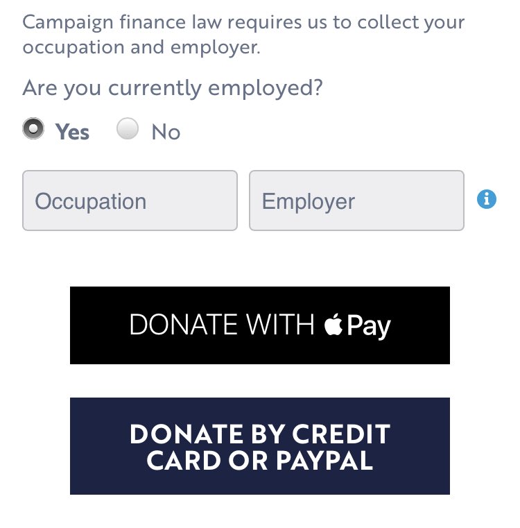 On AB, if you answer "no," that's it, you don't enter anything else, and you're listed as not employed. If you select yes, it provides the employer/occupation field, and steers you back to "no" if you don't have anything to enter. Retirees split pretty evenly on how to respond.