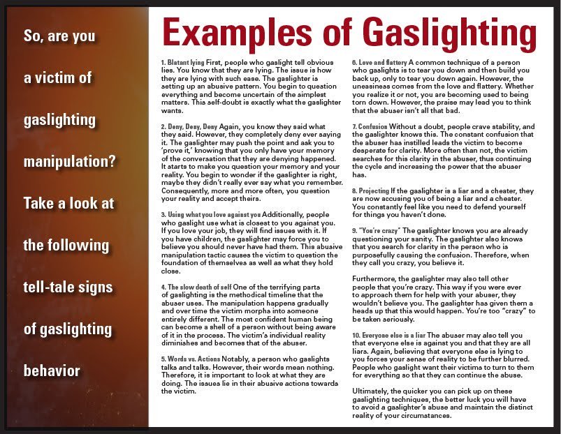  #Gaslighting  #projection  #propaganda  #disinformation