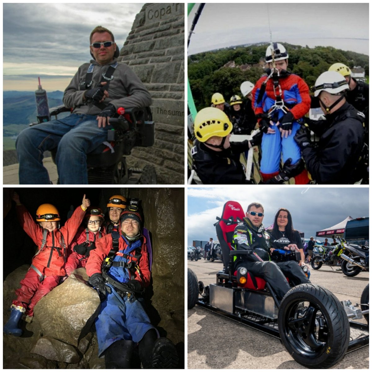 Liz Liversidge (@liversidgeliz) on Twitter photo Paralysed adrenaline junkie <a href="/LiversidgeJason/">Jason liversidge</a> #MND #ALS has scaled Mt Snowdon in a wheelchair, abseilled off the Humber Bridge & into the largest cave system in Britain. Now he has his sights on a <a href="/GWR/">Guinness World Records</a> for the #fastestelectricwheelchair at a whopping speed 62 mph. #MondayMotivaton Paralysed adrenaline junkie <a href="/LiversidgeJason/">Jason liversidge</a> #MND #ALS has scaled Mt Snowdon in a wheelchair, abseilled off the Humber Bridge & into the largest cave system in Britain. Now he has his sights on a <a href="/GWR/">Guinness World Records</a> for the #fastestelectricwheelchair at a whopping speed 62 mph. #MondayMotivaton