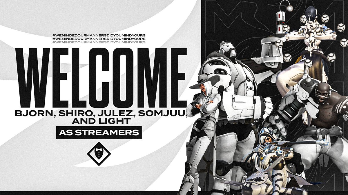 Proud to announce the official MYM Stream team! Big thanks to <a href="/JulesBjorn/">yo</a> @shiro_lul <a href="/ItsSomjuu/">Dre🇯🇲</a> <a href="/ow_lightt/">lightt</a> and @Julez_OW