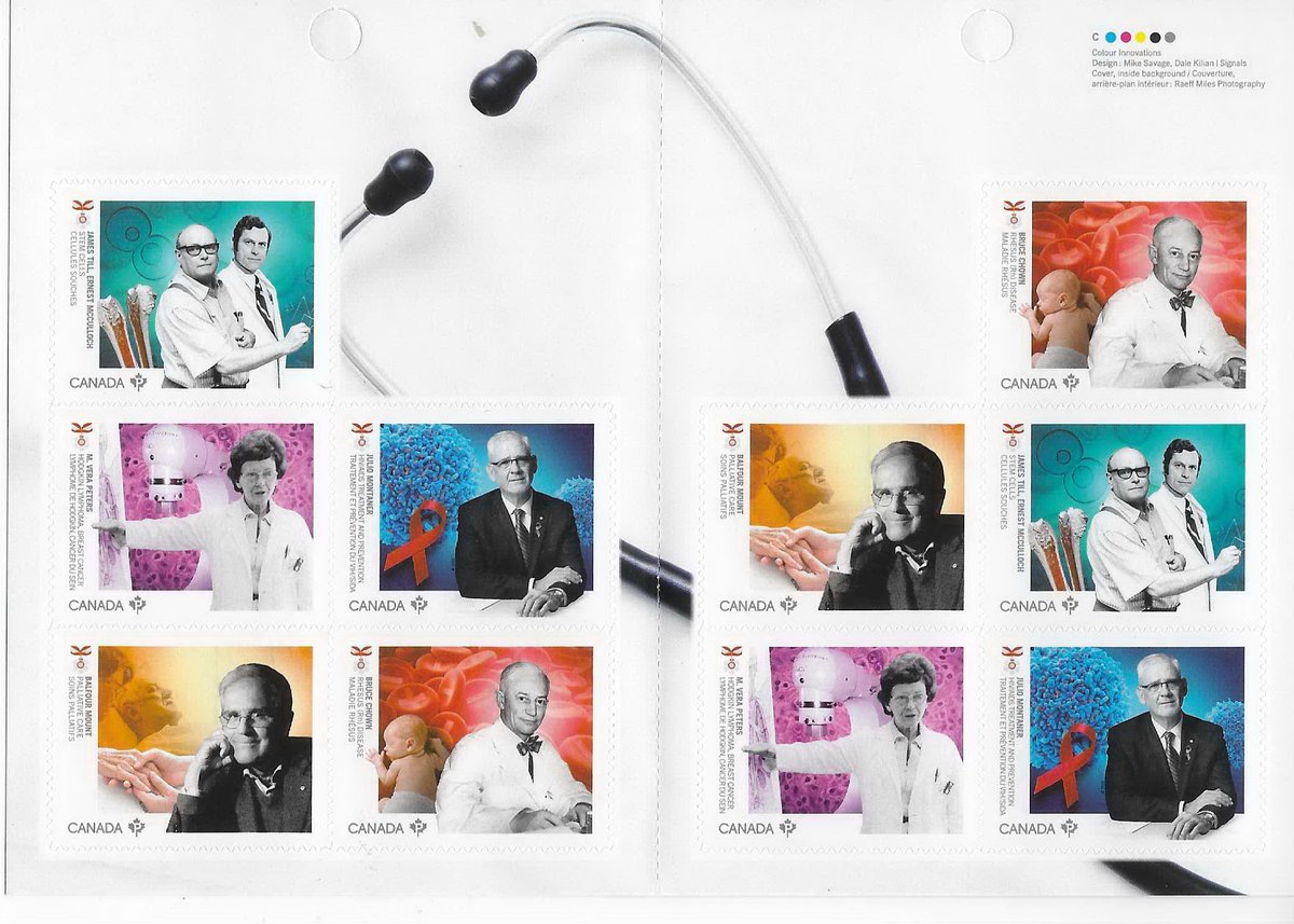 WebPathology's tweet photo. Really proud and honored to share with you that #CanadaPostCorp selected one of my images for a stamp to honor M. Vera Peters, MD, who revolutionized treatment for #HodgkinLymphoma and #breastcancer. Pleasantly surprised yesterday to receive a bunch of stamps and first day covers https://t.co/uXHGhbgyzV
