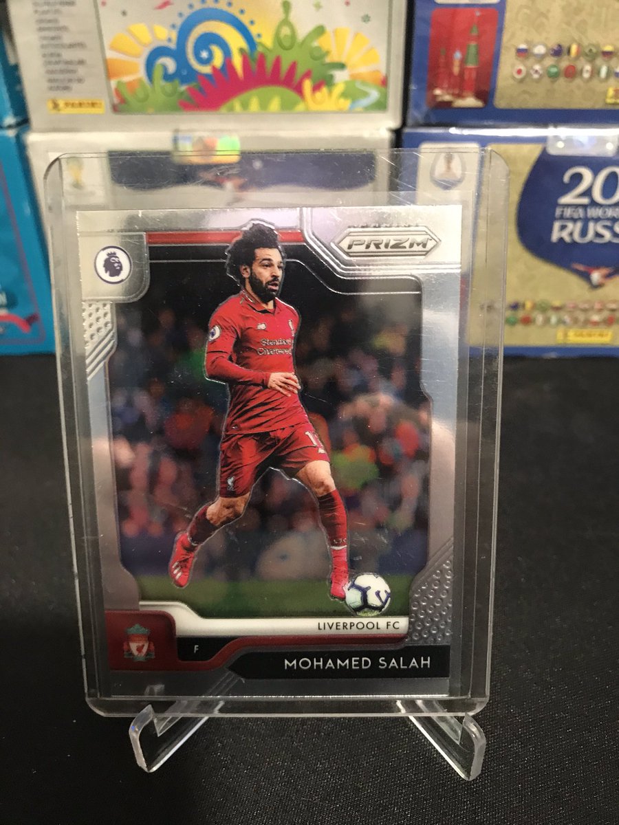 HoopsCollectr's tweet photo. Fresh off of his Hat Trick from this morning... these are 📈: Mo Salah Prizm $15

#HCSSS @HobbyConnector @Hobby_Connect https://t.co/Hgk72wmzfo