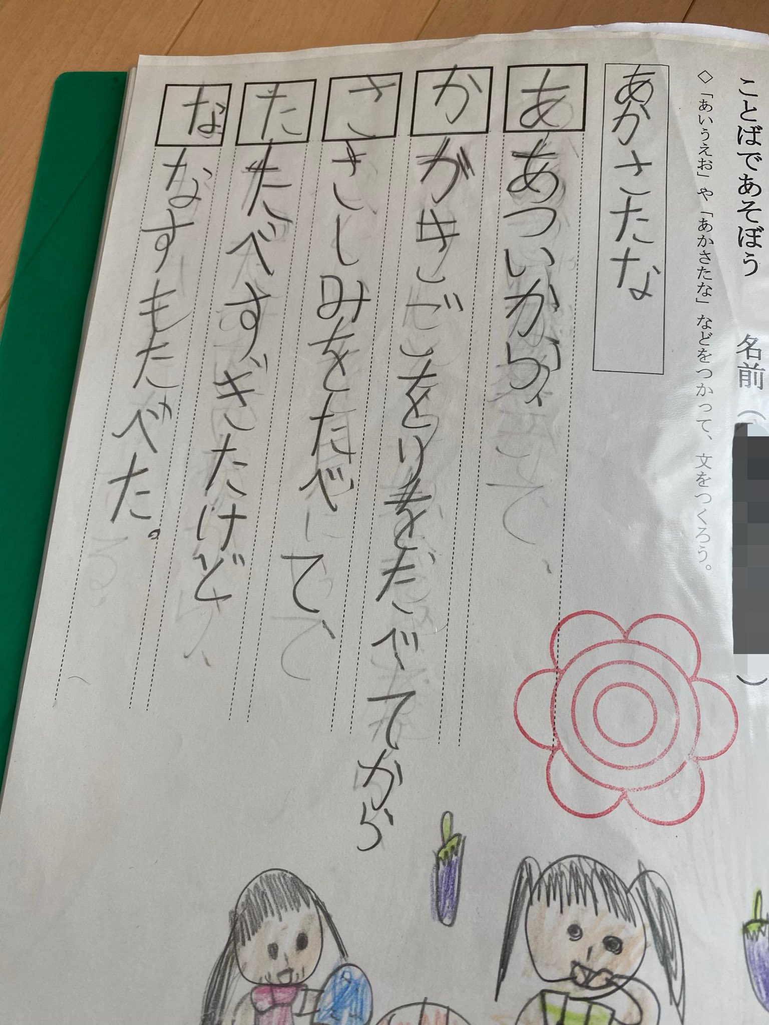 Twitter 上的 U Mine 娘が小学生の頃のあいうえお作文発見したんだが中々面白いな T Co Boickaife9 Twitter