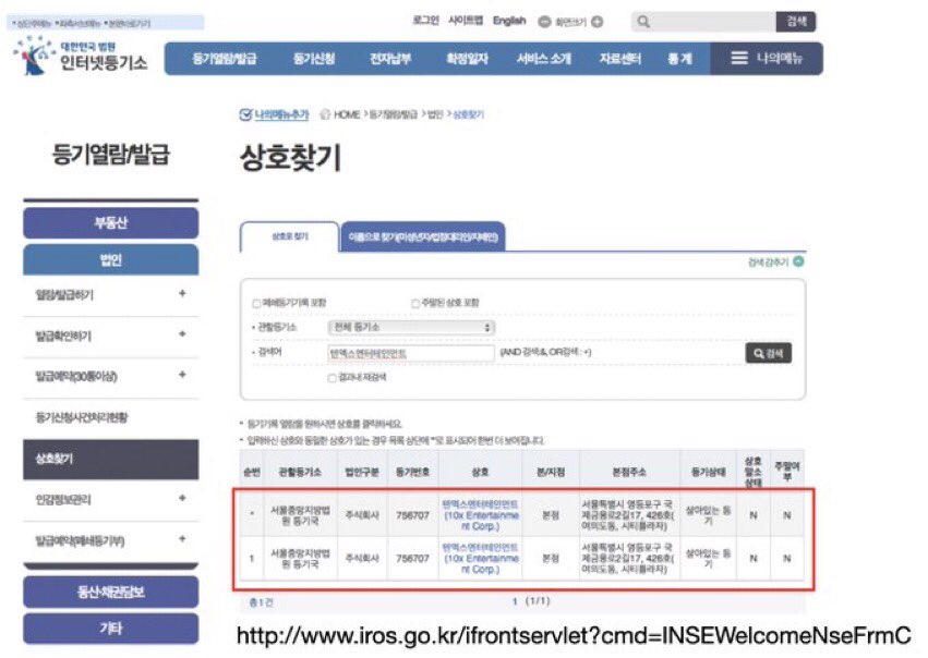 Another lie I see getting thrown around is “10X Entertainment is fake” “It’s plagiarism” “It’s not registered” “Woojin runs 10X Entertainment”. This is all false as the company showed they are officially registered in Korea. Which you can see here:  https://bit.ly/32nmGSn 