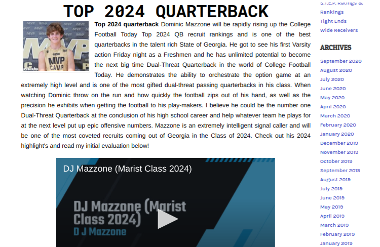scout_trout's tweet photo. TOP 2024 DUAL-THREAT QB RECRUIT 6'1,155 DOMINIC MAZZONE MARIST HS (GA) ELITE SCOUTING REPORT
https://t.co/G0NTnnFF0F
#ScoutLive #georgiantakeover #Classof2024 #QB1 https://t.co/2IPKcXxFy3