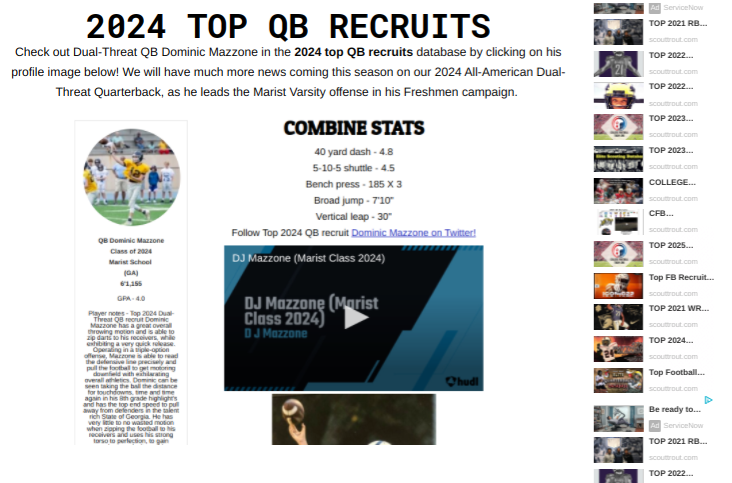 scout_trout's tweet photo. TOP 2024 DUAL-THREAT QB RECRUIT 6'1,155 DOMINIC MAZZONE MARIST HS (GA) ELITE SCOUTING REPORT
https://t.co/G0NTnnFF0F
#ScoutLive #georgiantakeover #Classof2024 #QB1 https://t.co/2IPKcXxFy3