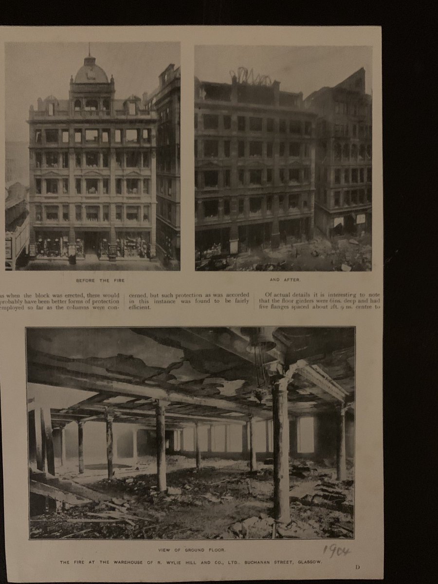 ... and an article on a fire at the R Wylie Hill and Co warehouse on Buchanan St
