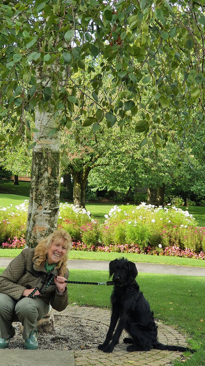 HenseyJean's tweet photo. Day 4 of our "Paws 🐾 for a Cure for Cancer " 🚶‍♀️🐕 took us around #StubshawCross #AshtonLibrary #JubileePark meeting some lovely people who donated to our charity 🤗 Thanks to John  &amp; Simon &amp; his family Have a peaceful Sunday 🕊 https://t.co/TJFivF3f5u