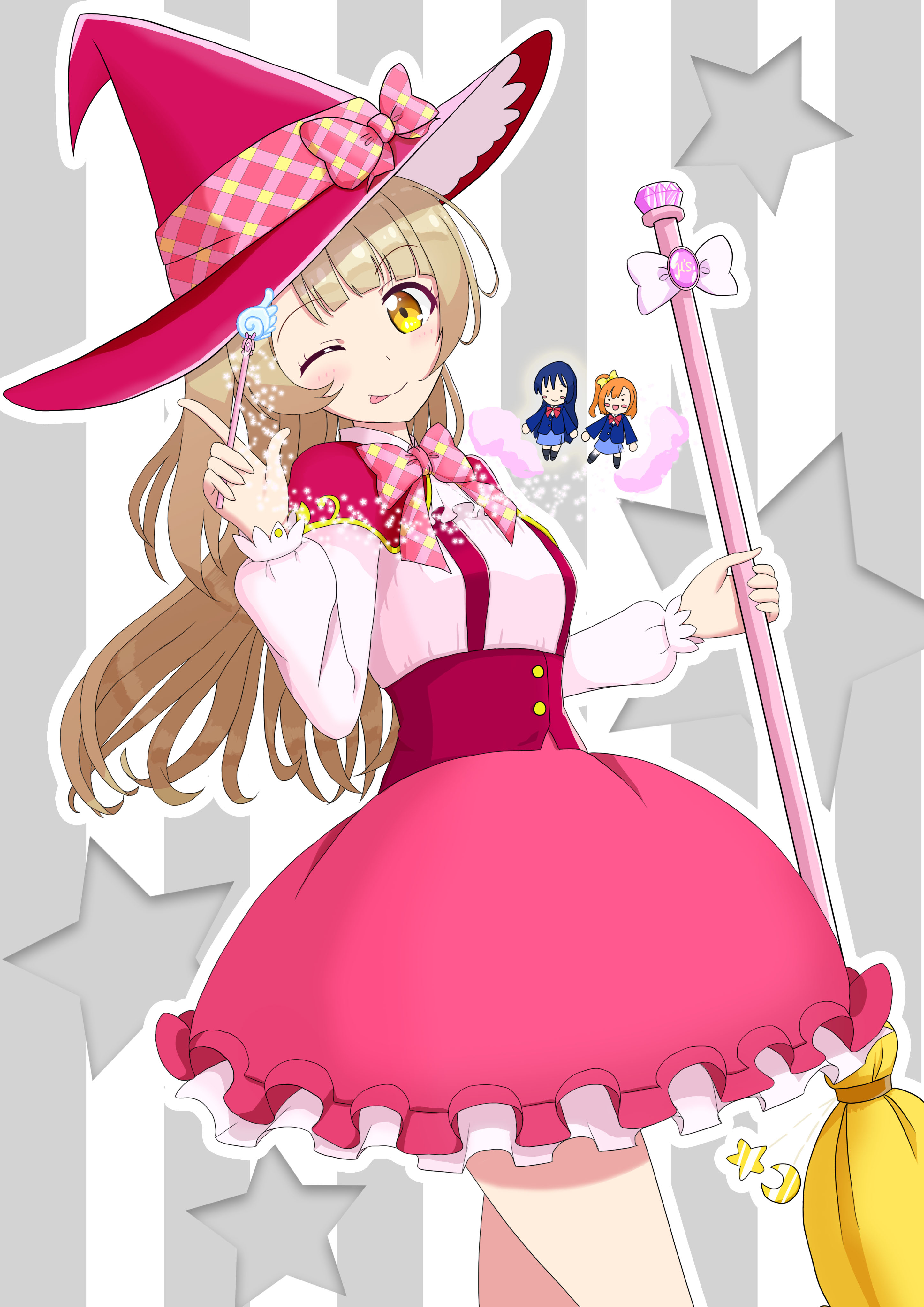 船鳥さん 魔法使いプリキュア ラブライブ 魔法学校の制服がとてもかわいかったのでことりちゃんに魔法使いになってもらいました １日遅れちゃったけどお誕生日おめでとう ことりちゃん大好き 南ことり生誕祭 南ことり誕生祭