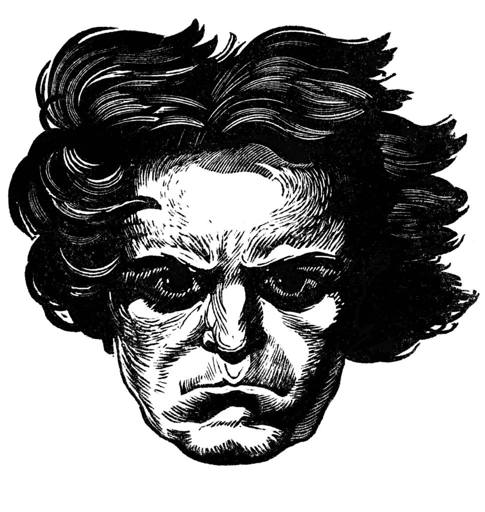 7/ 'Abwesenheit' recalls a rhythm from the first movement introduction's premonition of absence. Ambiguous harmony, sighing figures and stabbing sforzandos create a mood of darkness, confusion and loss that the transition to the finale eventually dispels in an explosion of joy.