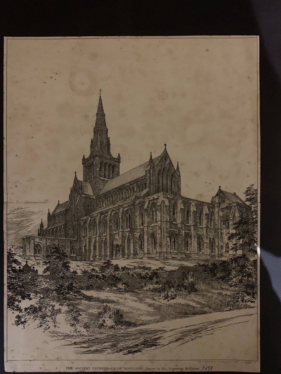 Now onto the first of the buildings, Glasgow Cathedral from drawings produced by Alexander McGibbon in 1893...