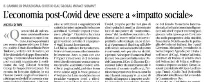 'L’economia post-Covid deve essere a «#impattosociale»' - oggi su '@Avvenire_Nei 
avvenire-ita.newsmemory.com/?publink=2859e… 
#gsgsummit #impact #impactinvesting #impinv #impactRevolution #impactweighted