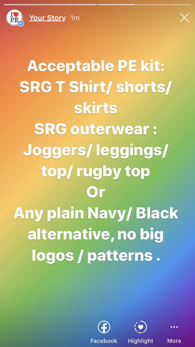 srg_pe's tweet photo. PE checklist for this half term!
Any problems call in and see the PE department on Monday👍 https://t.co/9N2zoULTdv