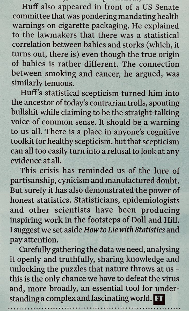 surreyHEART's tweet photo. Superb by @TimHarford in @FTMag. How do we regain public trust in science? Good data, open analysis, & honest stats matter more than ever. Scepticism can turn into a refusal to look at any evidence at all! #FTweekend #LessHypeMoreData https://t.co/X7nUDWuZ71 https://t.co/v2nqR5rUY8