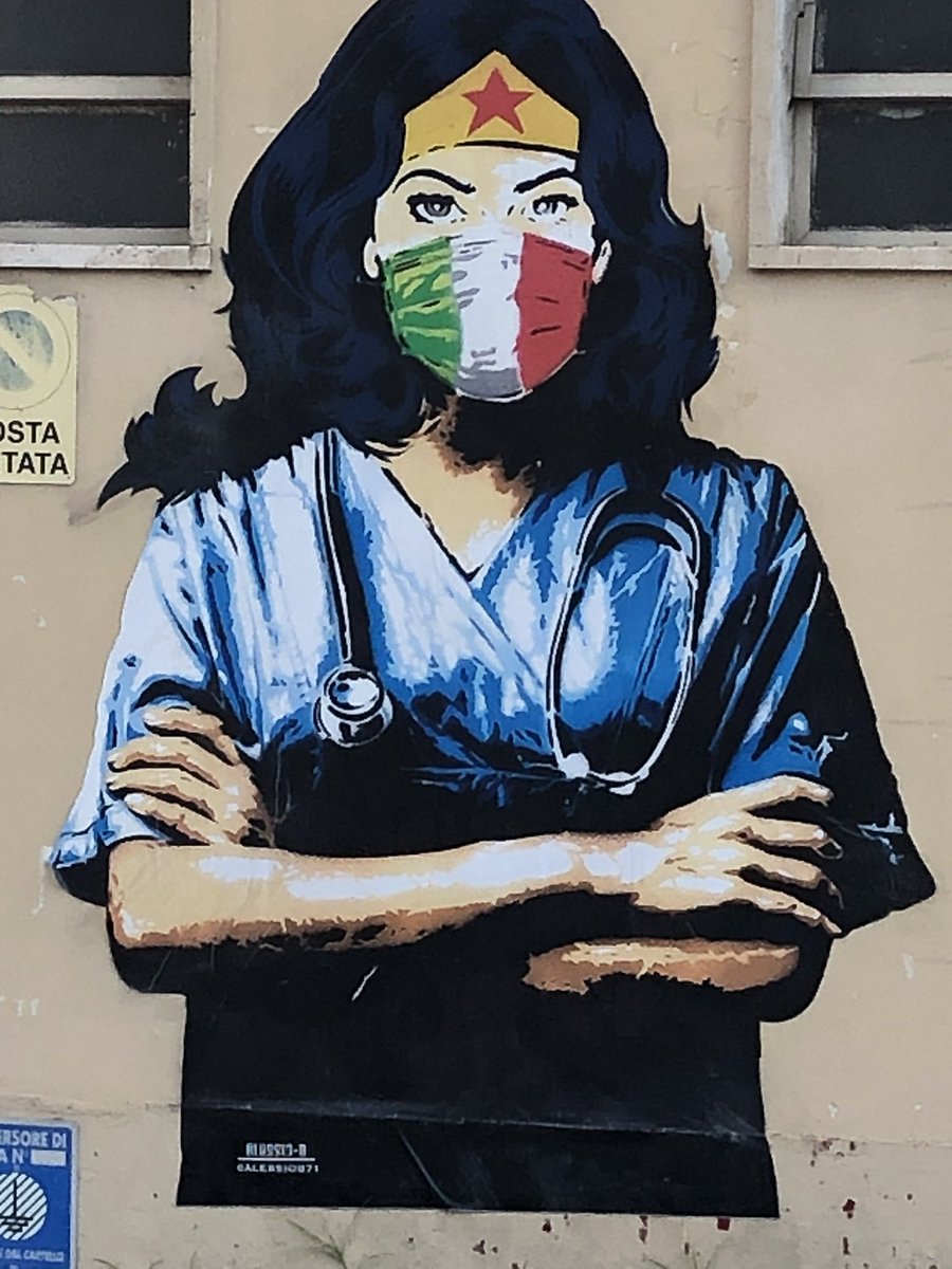 RobertoPorta7's tweet photo. Un murales a Codogno dove l’emergenza Covid è stata particolarmente sentita https://t.co/MzC1yuEzmk