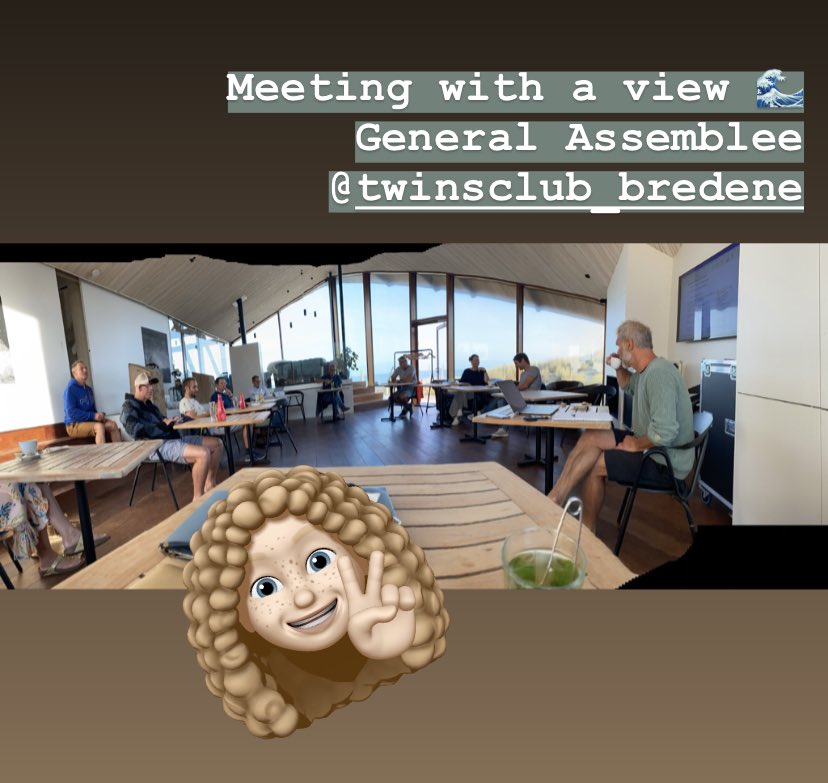 WoutersNoemie's tweet photo. Happy to be part and contribute to Twins surfclub’s general assemblee chaired by @JohanKindt #BlueTourism  #Watersports #Kite #Windsurf #SUP #Foil #NothingButFun 🌊👌🙏🏻 https://t.co/1EpM2cY8vS