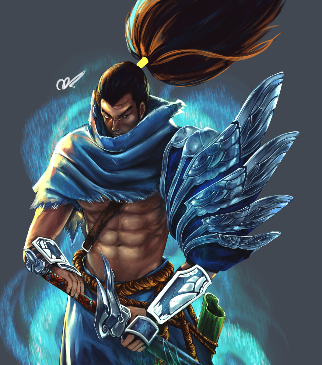 league of legend : Yasuo #league #of #legend #Yasuo #lol pixiv.net/artworks/84346…