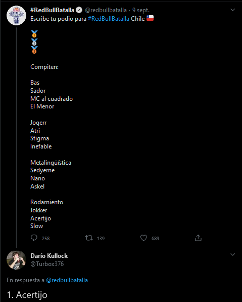 El que sabe, sabe (?) #RedBullBatalla #redbullchile #RedBullBatallaDeLosGallos #Acertijo