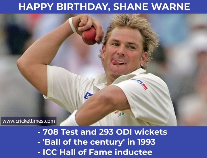 Happy birthday to spin wizard, Shane Warne 