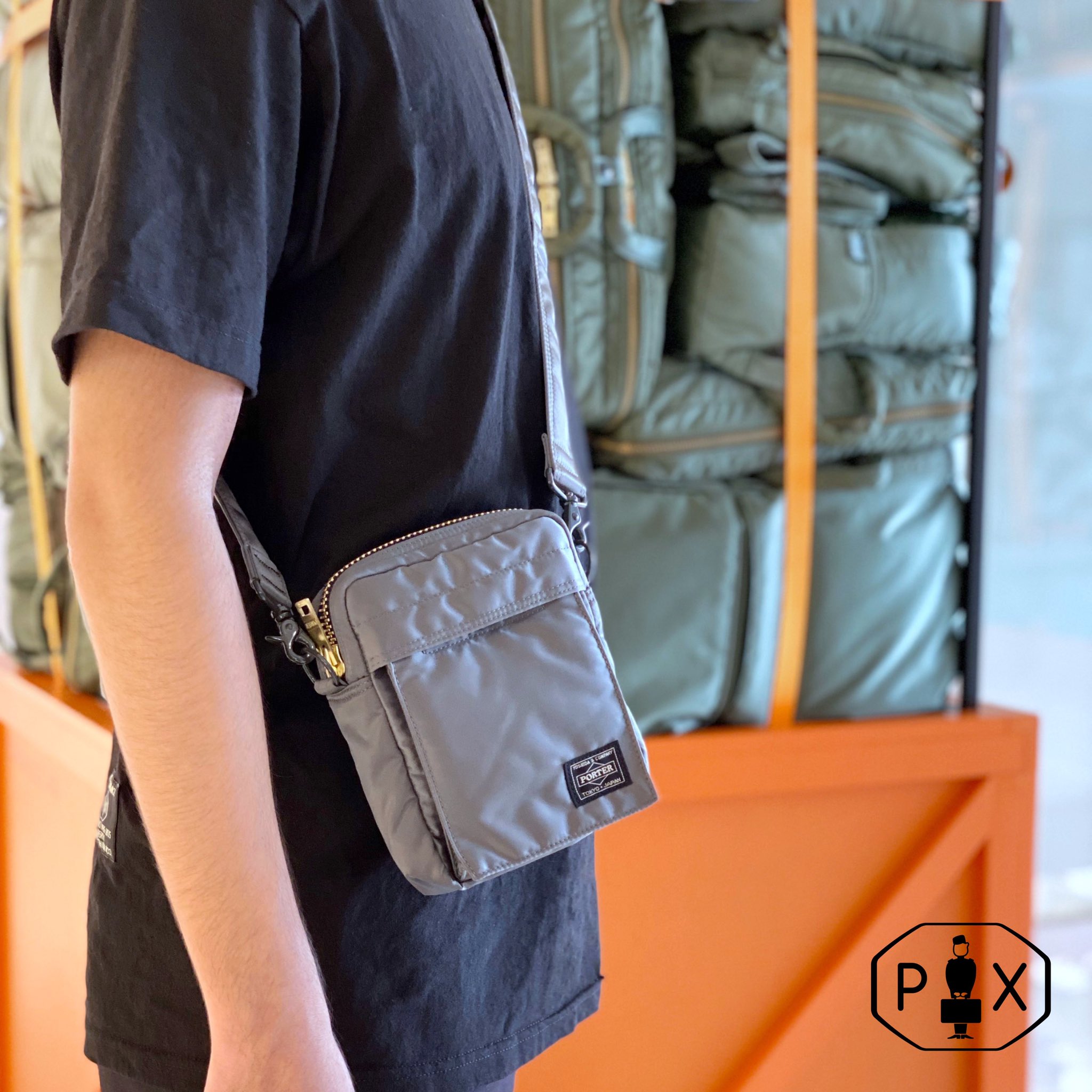 PORTER / PX TANKER VERTICAL SHOULDER BAG | kensysgas.com