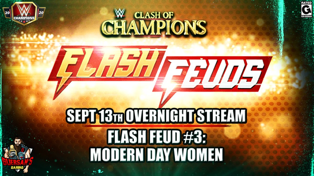 GuersansGaming's tweet photo. Sept 13th Overnight Stream - Flash Feud #3: Modern Era Women Gameplay ! @WWEChampions #WWEChampions #WWE @WWE #FactionFeud https://t.co/S8U47VL0H5 https://t.co/LMtX2l9h0U