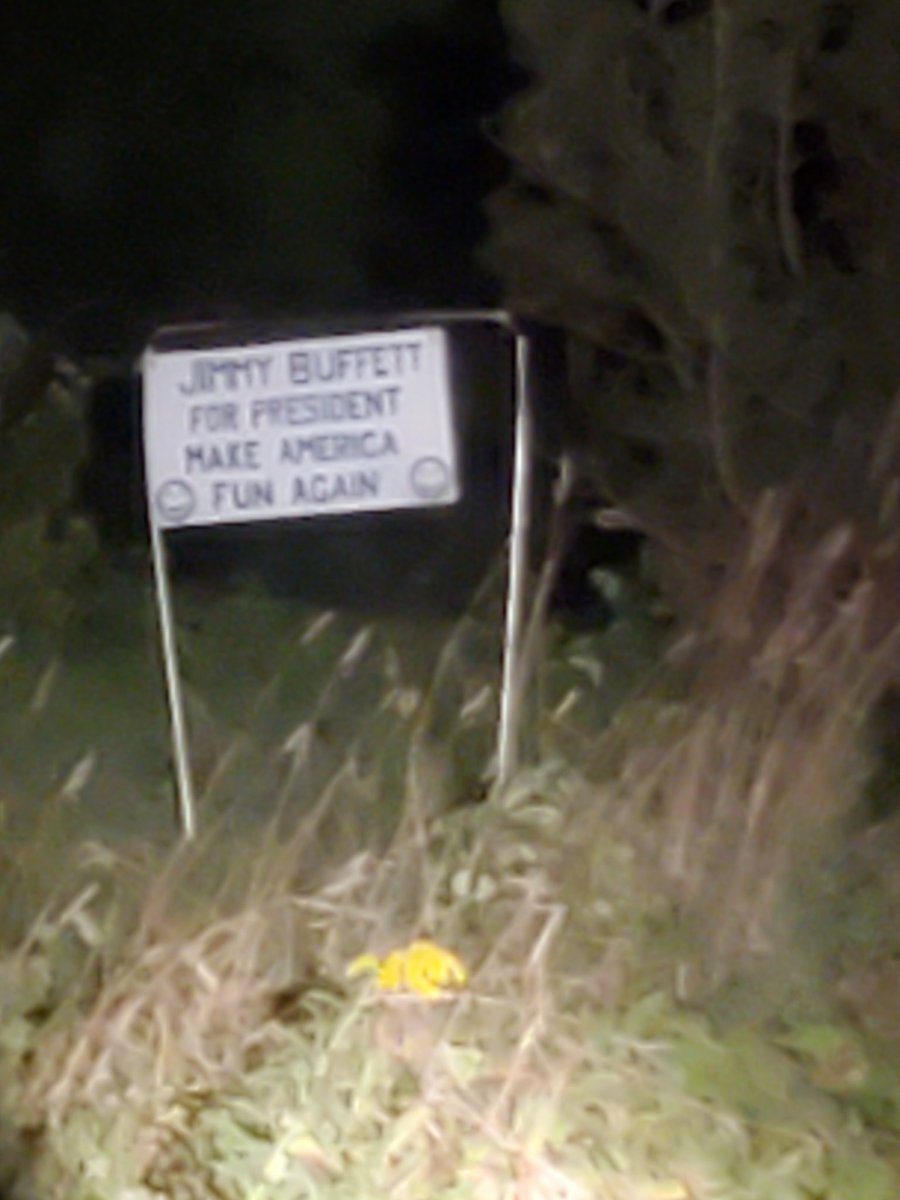 Saw this sign on the side of the road and immediately thought of <a href="/Greg_Gania/">Greg Gania</a> 
<a href="/jimmybuffett/">Jimmy Buffett</a>