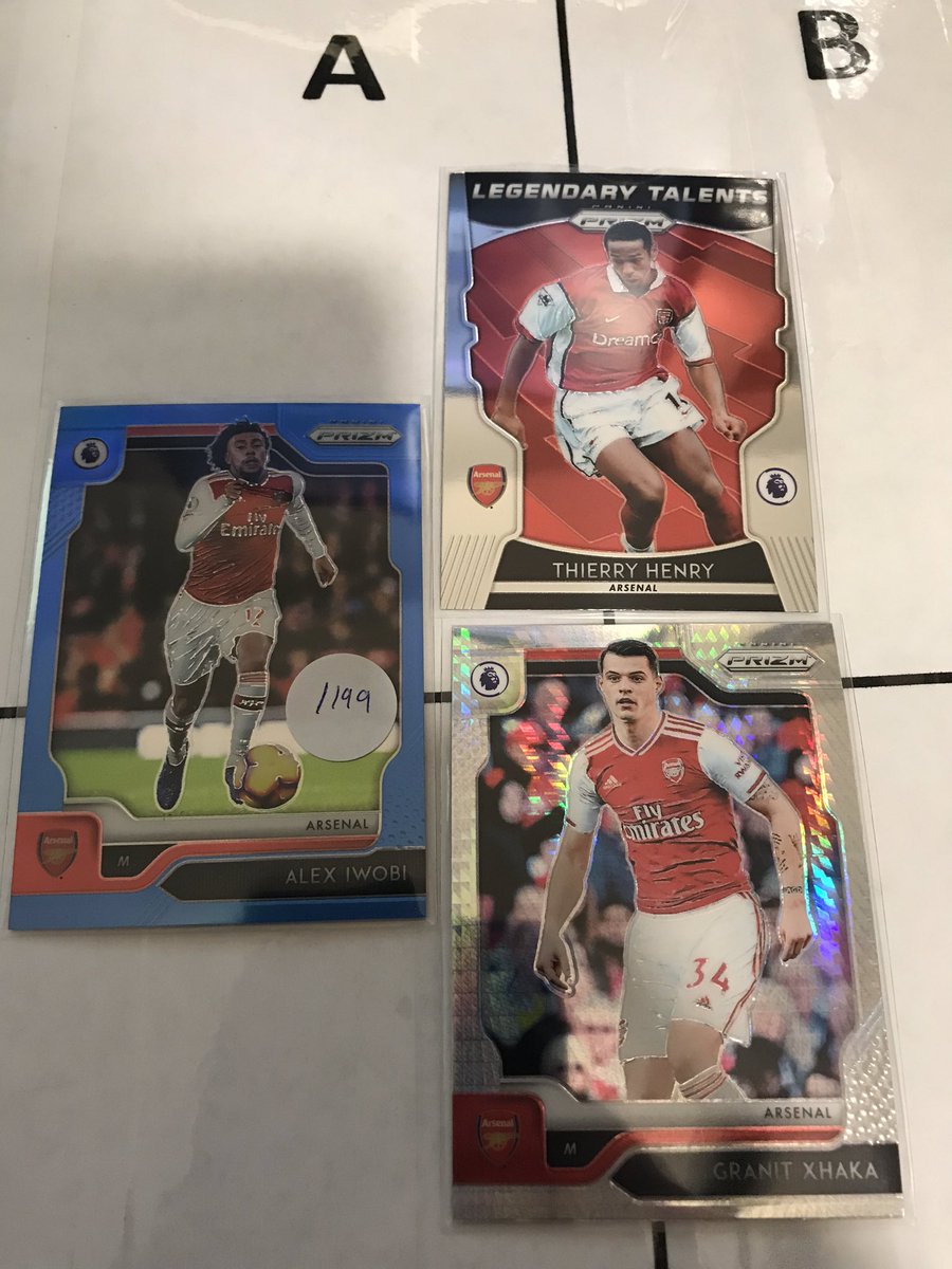 HoopsCollectr's tweet photo. $3 each!

/199 Iwobi
Henry Insert SP
Xhaka Hyper Parallel

 @Nthnttn @ChasesCards 

#HCSSS @HobbyConnector @Hobby_Connect https://t.co/SdSzeQcPWA