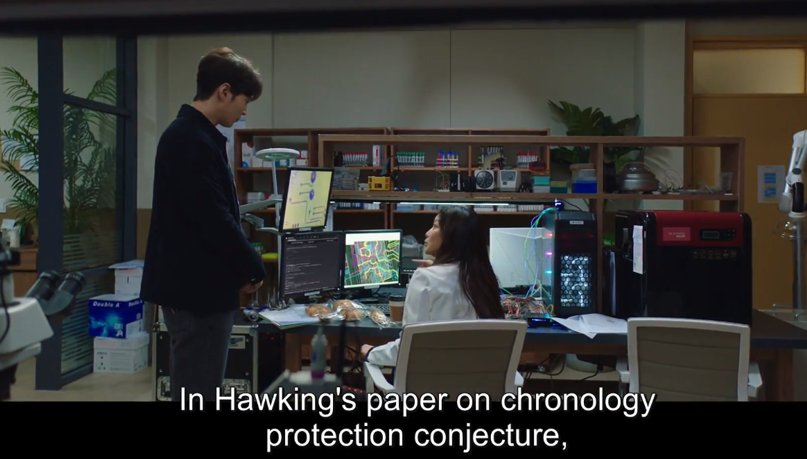 More quantum mechanics terms were introduced in  #Alice ep 6, the Chronology Protection Conjecture, Dirac Sea, and one of the most famous thought experiments, the Schrodinger's Cat.All these were used to support the Alice storyline. Expand this thread for more! #kdrama  #앨리스
