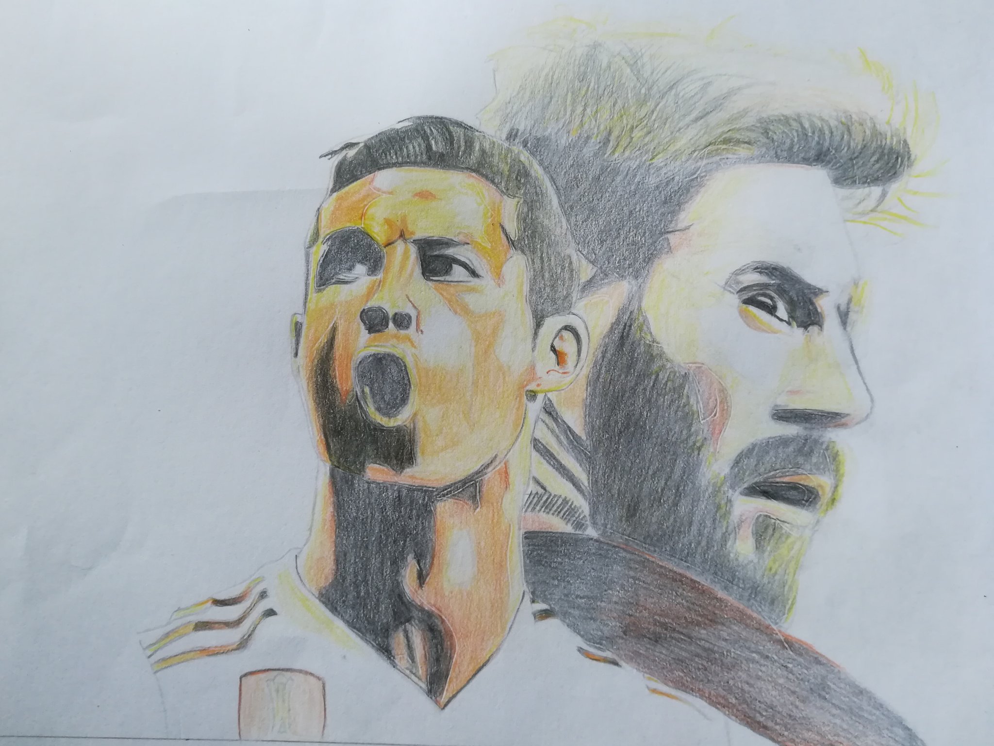 Details 154+ messi ronaldo drawing super hot - nanoginkgobiloba.vn
