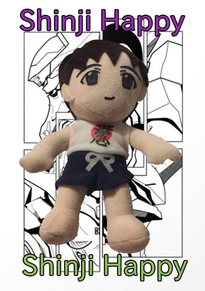 Shinji_plush's tweet photo. @Shinji_plush 
Shinji Happy https://t.co/dFaMepEYId