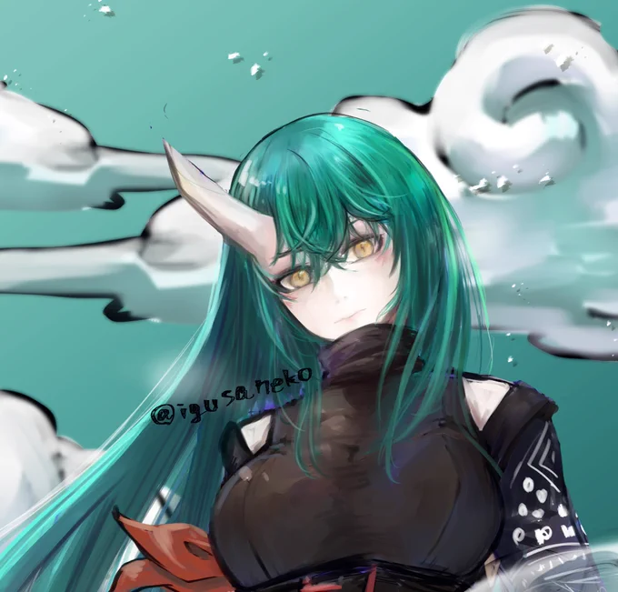 リハビリも兼ねて〜
ホシグマネキコーデ実装おめでとう
#アークナイツ 
#アークナイツファンアート 