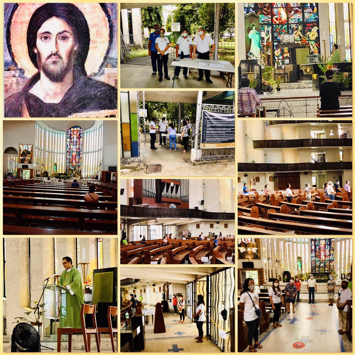 WORDinUS's tweet photo. 10:00am Holy Mass, Sunday, September 13, 2020.
with Rev. Fr. Ronnie Ramos Crisostomo, SVD (Shrine Rector) and the shrine volunteers.
#NEWnormalAtTheShrine
May GOD bless you and your family always and in all ways!
#PromotionToLOVEtheWORDofGOD
#SVD #DSJDW #CtKMS https://t.co/yCEjjENVCL