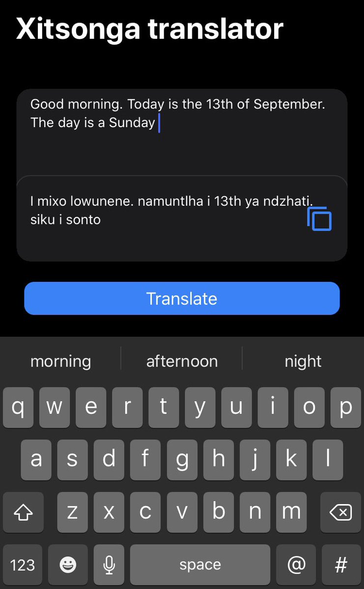 We’re trying out the <a href="/Xitsonga_org/">Xitsonga.org</a> app to learn a bit of Xitsonga 

The App is available on iOS, Android &amp; web 

#MTNBusinessHack #RecodeTheWorld #MTNAppAwards #HeritageMonth