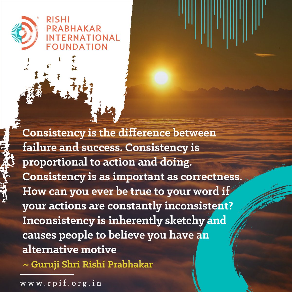 RPIFIndia's tweet photo. How can you ever be true to your word if your actions are constantly inconsistent?....
~ Guruji Shri Rishi Prabhakar.
.
.
Visit us : https://t.co/e8JKxomp6W
.
.
.
.
#gurujirishiprabhakar #teacherday #ssy #rpif #rpif #philosophiser #spritualist #qoutes #meditation https://t.co/gk7NCqaC9k