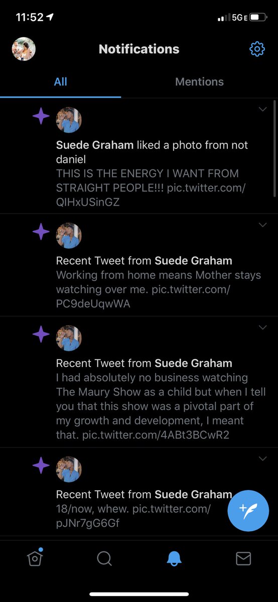 HP_Brostache's tweet photo. Why are all my twitter notifications @BlackSuedeShoe tweets? https://t.co/SffKnONFB2