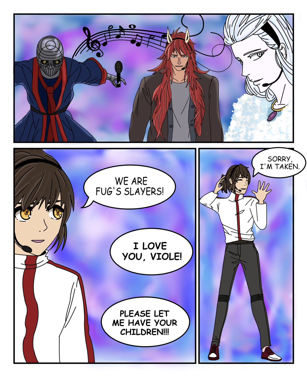 indigotheturtle's tweet photo. PART 1/?
This is the first part of my #khunbam Idol AU. And yes, Laure is a part time gossip writer LOL 

#bamkhun #KhunAgueroAgnis #25thbam #towerofgod #LetVioleTurnAround #khunxbam #bamxkhun https://t.co/dpD8F3de3g
