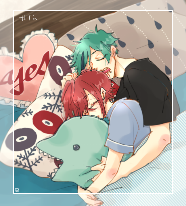 16.添い寝
#30日CPチャレンジ #twst_BL #フロリド 