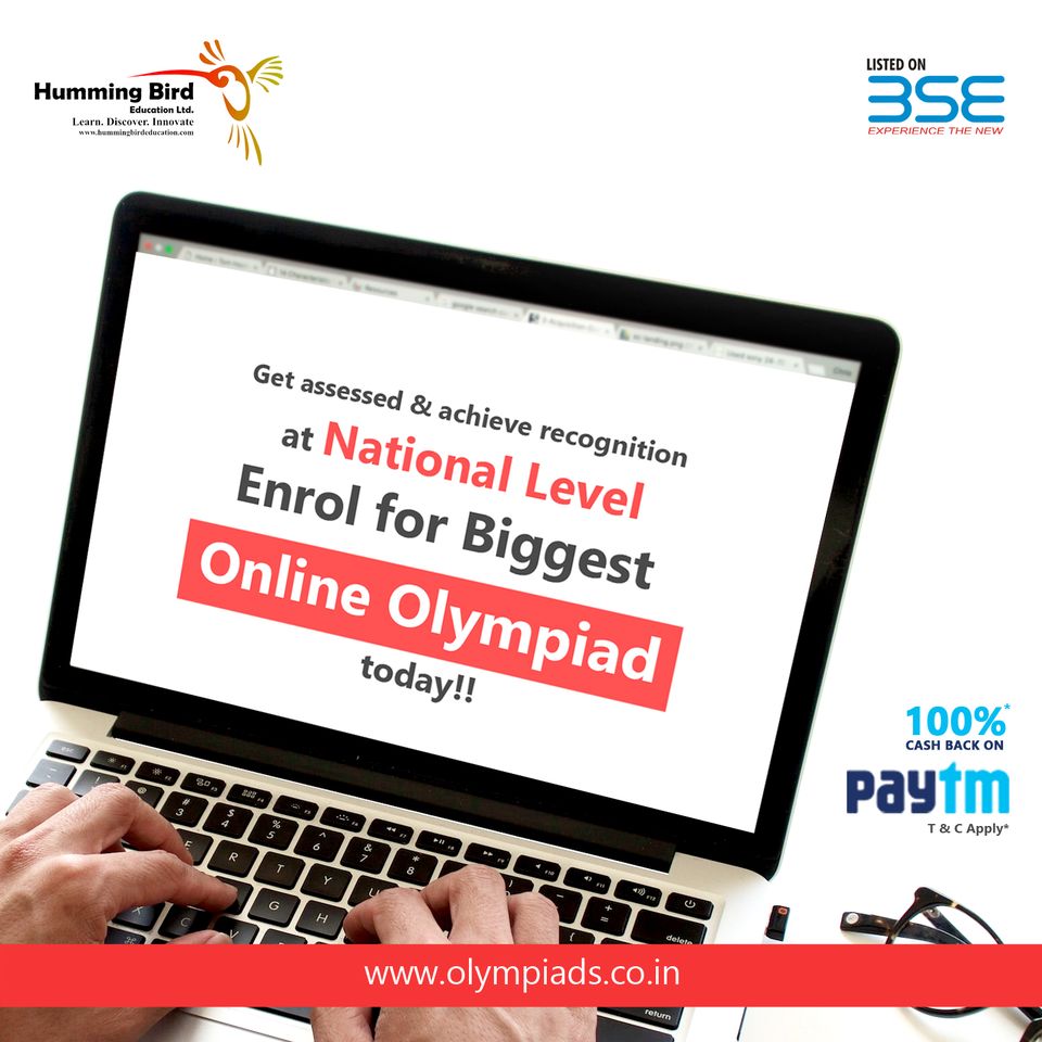 HummingBird_Edu's tweet photo. Get Assessed &amp; acheive recognition at National Level
Enroll For Biggest Online Olympiad Today!!
Click Here to Register
https://t.co/LikOH4IlWU
#paytm #cashback #International #Winner #SmartWork #SmartEductaion
Call @ 011-47096144, 9953777349
Mail @ info@hummingbirdeducation.com https://t.co/yuN4N0v0va