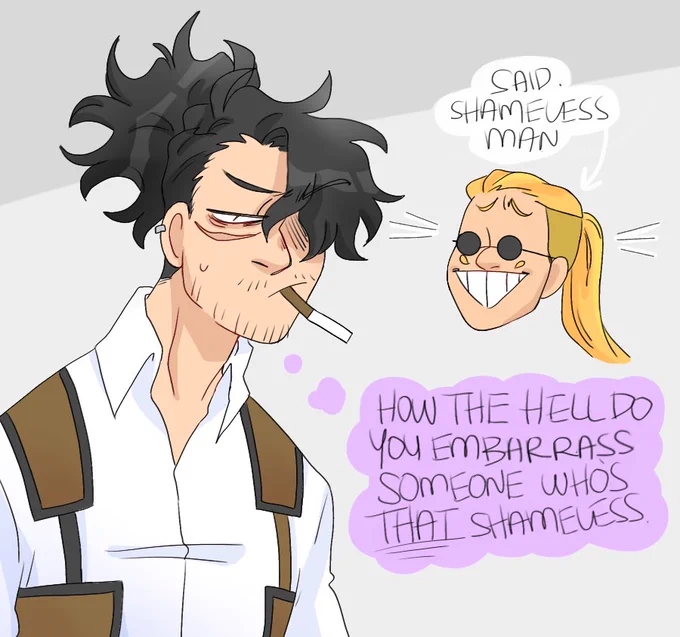 aizawa has a little help in plotting his revenge on mic (1/2) #mafiaau #bnha #mha 